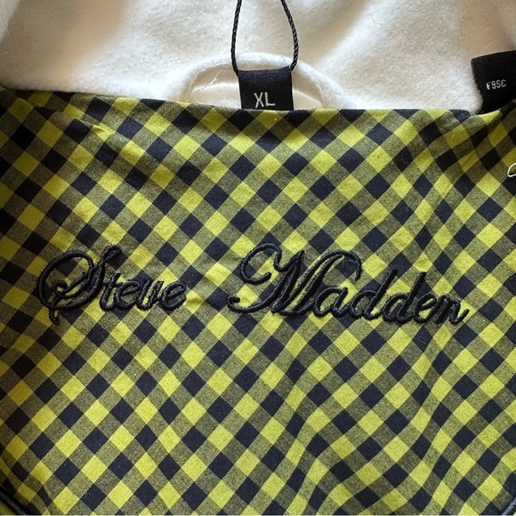 NWT Steve Madden Ivory Wool Blend Pea Coat XL - Picture 10 of 12